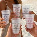 Gift For Bestie,Old Best friends,Family,Happy,Summer - Girls Trip A Lot Of Laughter & Memories - Personalized Frosted Cups