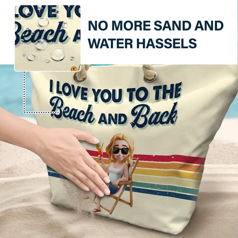 Travel, Summer, Beach, Gift For Bestie - Girls Trip Besties Beach Vacation - Personalized Beach Bag