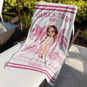 Summer, Beach, Gift For Bestie, Gift For Women, Happy - Girls Trip Lot Of Laughter & Memories - Personalized Beach Towel
