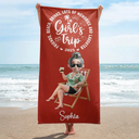 Travel,Summer,Beach,Gift For Bestie - Girls Trip Lot Of Memories - Personalized Beach Towel
