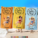 Travel,Summer,Beach,Gift For Bestie - Girls Trip Lot Of Memories - Personalized Beach Towel