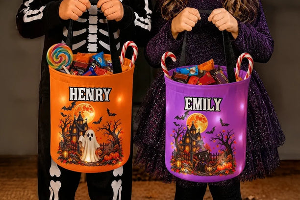 Glowing Halloween Basket