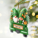 Gift For Couples,Old Couples,Gift For Husband,Gift For Wife,Gift For Boyfriend,Gift For Girlfriend,Christmas,Love - Gnomes Couple Growing Old Together - Personalized Custom Shaped Acrylic Ornament