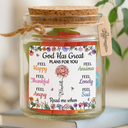 Gift For Yourself,Happy,Gift For Women,Christian,Top Market,Christmas - God Has Great Plans For You - Personalized Bible Verse Jar