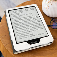 Reading, Gift For Yourself, Gift For Women, Happy - God Says I Am Bible Birth Month Flower - Personalized Kindle Paperwhite Case With Stand