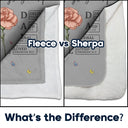 Gift For Yourself, Gift For Women, Happy - God Says I Am Bible Blanket - Personalized Fleece Blanket, Sherpa Blanket