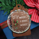 Gift For Yourself, Gift For Women, Happy, Christmas, Christian - God Says I Am Name Letter In Bible - Personalized Circle Glass Ornament