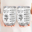 Gift For Yourself,Gift For Women,Happy - God Says I Am Toile De Jouy Flower - Personalized Wine Tumbler