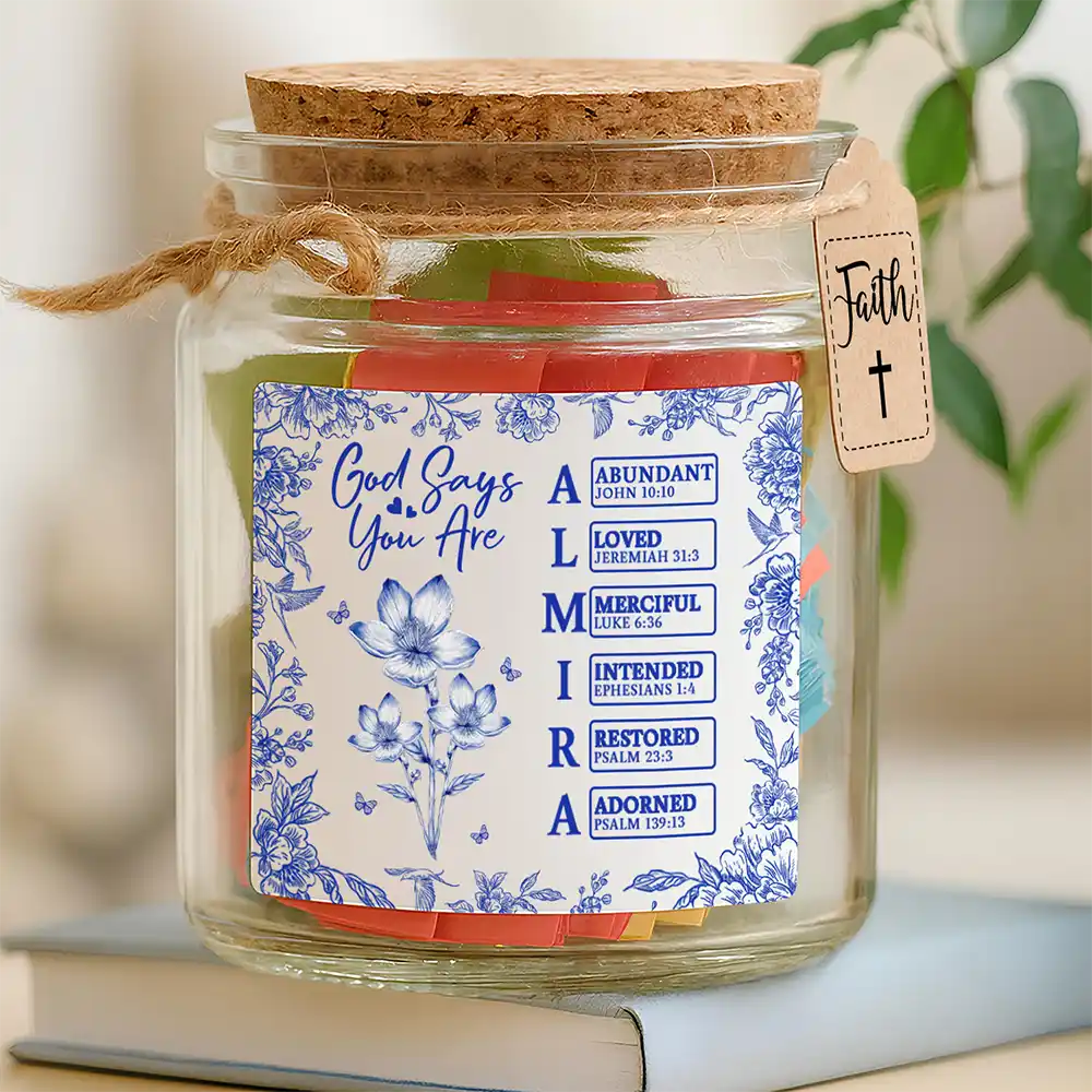 God Says You Are - Personalized Bible Verse Jar