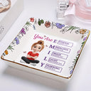 Gift For Bestie,Gift For Sisters,Gift For Yourself,Gift For Women,Happy - God Says You Are 3D Effect Woman - Personalized Ring Dish