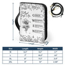 Christian, Gift For Yourself - God Says You Are Bible Toile Birth Month Flower - Personalized Bible Cover