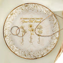 Old Besties,Sentimental,Gift For Bestie,Icon - Gold Birth Month Flower Grow An Old Friend - Personalized Ring Dish