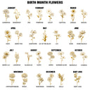 First Mom Now Grandma Birth Month Flower - Personalized Glass Flower Tea Cup