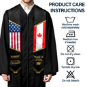 Happy, Graduation, Independence Day, America 250th, Gift For Yourself, Gift For Women, Gift For Men - Golden Pattern Congrats Graduation - Personalized Stoles