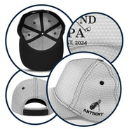 Gift For Father,Gift For Grandpa,Golf,Baseball,Non-Eng,Icon,Proud - Golf Dad Papa Year Crossed Arrows - Personalized Classic Cap