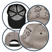Gift For Grandpa,Gift For Father,Golf,Non-Eng,Icon,Proud - Golf Stick Figure Best Dad Grandpa By Par - Personalized Classic Cap
