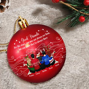 Gift For Bestie,Christmas,Happy,Gift For Sisters - Good Friends Are Like Stars - Personalized Ball Ornament
