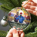 Gift For Bestie,Gift For Sisters,Love,Christmas - Good Friends Are Like Stars - Personalized Circle Glass Ornament