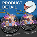 Gift For Bestie,Gift For Sisters,Love,Christmas - Good Friends Are Like Stars - Personalized Circle Glass Ornament