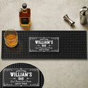 Gift For Men,Gift For Yourself,Confident,Custom Text - Good Friends Good Drinks Great Times - Personalized Bar Mat