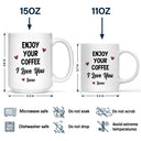 Gift For Couples,Gift For Husband,Gift For Boyfriend,Funny - Good Morning Handsome Beautiful - Personalized Mug