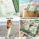 Gift For Women, Beach, Summer, Happy, Gift For Yourself - Good Times And Tan Lines - Personalized Turkish Beach Towel