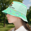 Gift For Yourself,Gift For Women,Gift For Kids,Happy - Good Vibes Only - Personalized Bucket Hat