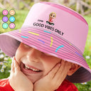 Gift For Yourself,Gift For Women,Gift For Kids,Happy - Good Vibes Only - Personalized Bucket Hat