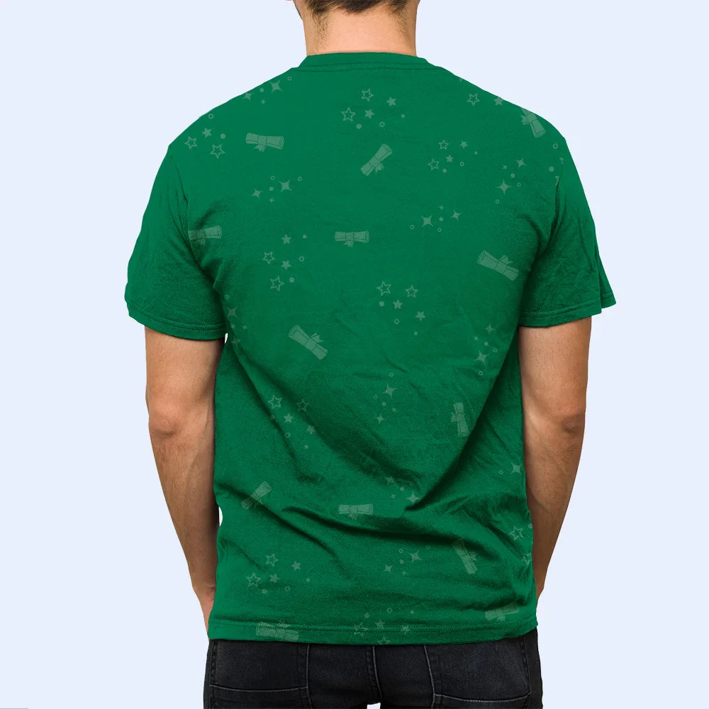 Graduation, Dad - Children, Mom - Children, Gift For Sibling, Gift For Bestie, Happy - Graduated Can I Go Back To Bed Now - Personalized Full Print T Shirt