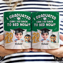 Graduation,Dad - Children,Mom - Children,Gift For Sibling,Gift For Bestie,Happy - Graduated Can I Go Back To Bed Now - Personalized White Edge-to-Edge Mug