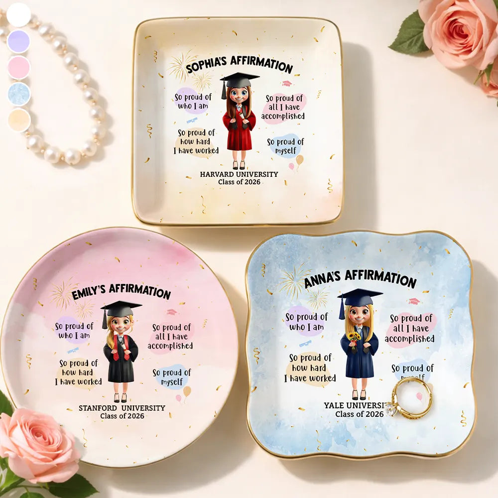 Graduation Affirmation - Personalized Ring Dish