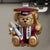 Graduation, Dad - Children, Mom - Children, Gift For Sibling, Gift For Bestie, Happy - Graduation Bear 3D Effect - Personalized Custom Shaped Car Visor Clip