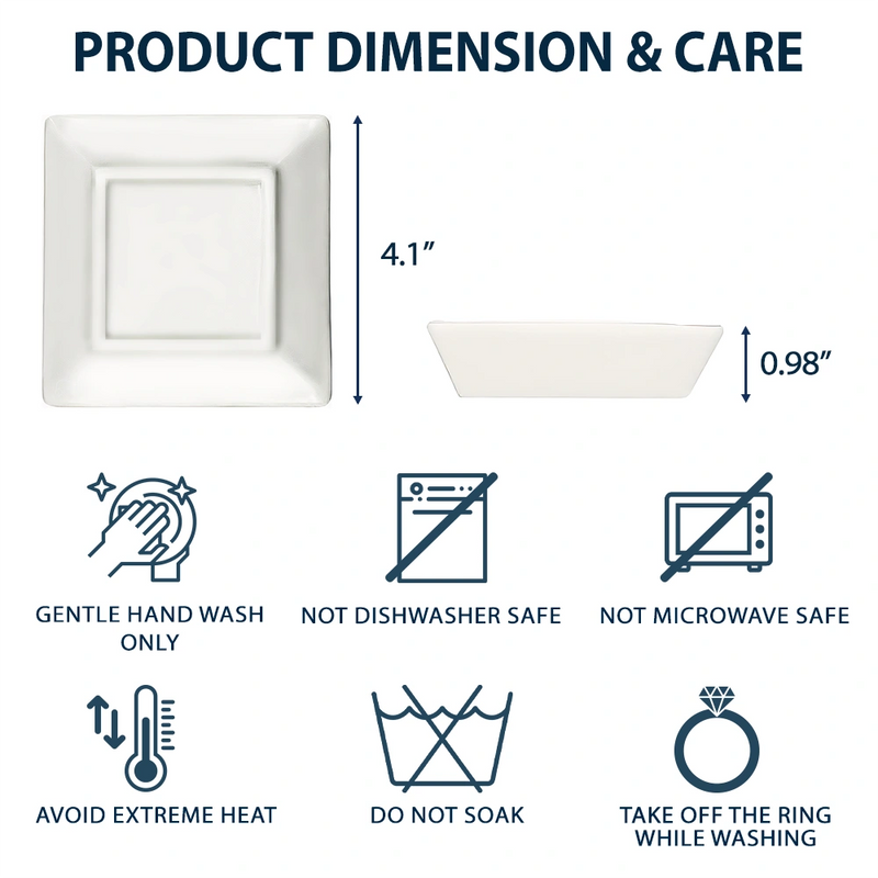 Gift For Mother,Gift For Grandma,Happy - Grandma Mom Toile De Jouy - Personalized Ring Dish