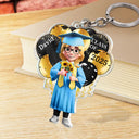 Graduation - Graduation Celebration Balloons Cute 3D Effect - Personalized Acrylic Keychain
