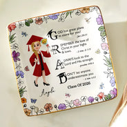 Graduation,Gift For Yourself,Gift For Women,Gift For Men,Happy - Graduation Motivation God Has Great Plans For You - Personalized Ring Dish