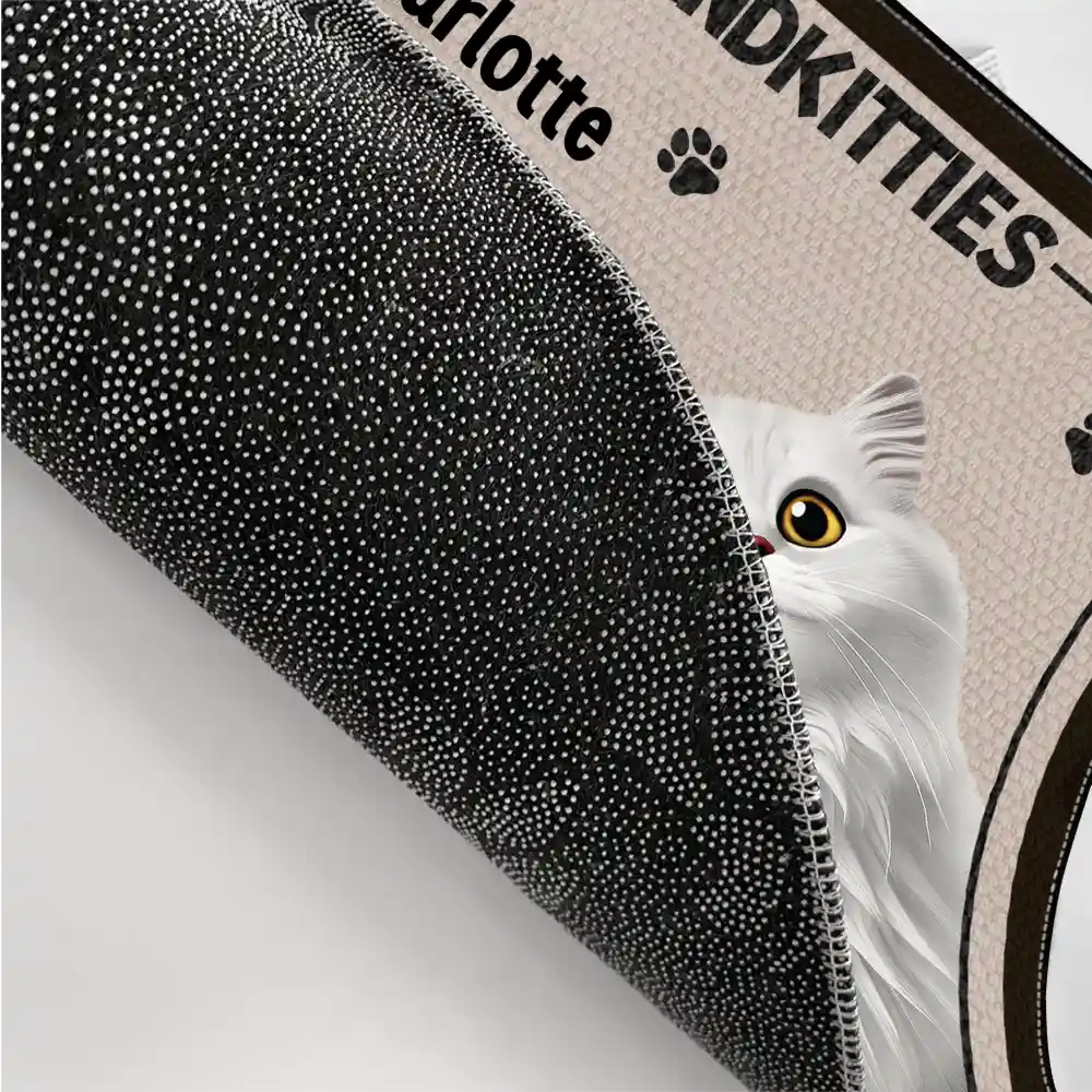 Gift For Grandma, Gift For Grandpa, Gift For Grandparents, Dog Lovers, Cat Lovers, Funny - Grandkids And Grandpups Spoiled Here - Personalized Doormat