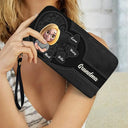 Gift For Mother - Grandma Mother And Her Sweethearts - Personalized Leather Long Wallet