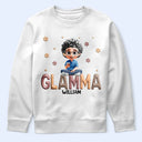 Gift For Mother,Gift For Grandma,Happy,Gift For Wife - Grandma Grandkid Cartoon - Personalized T Shirt