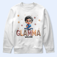 Gift For Mother,Gift For Grandma,Happy,Gift For Wife - Grandma Grandkid Cartoon - Personalized T Shirt