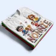 Gift For Mother,Gift For Grandma,Happy,Gift For Wife - Grandma Grandkid Cartoon - Personalized T Shirt
