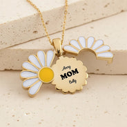 Gift For Grandma,Gift For Mother,Happy - Grandma Grandkids Custom Names And Nicknames - Personalized Engraved Hidden Message Necklace