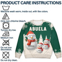 Gift For Grandpa, Gift For Women, Christmas, Top Market, Happy - Grandma Grandkids Snowman 3D Effect - Personalized Unisex Ugly Sweater