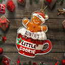 Happy,Gift For Grandma,Grandma's Hobby,Gift For Mother,Christmas - Grandma Grandpa Mom Dad Perfect Batch Gingerbread - Personalized Custom Shaped Acrylic Ornament