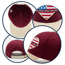 Gift For Mother, Gift For Grandma, Love, Independence Day - Grandma Mom American Heart - Personalized Embroidered Two Tone Cap