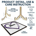 Gift For Mother,Gift For Grandma,Happy - Grandma Mom Sweethearts - Personalized 2-Layered Wooden Plaque With Stand