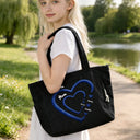 Happy, Gift For Wife, Gift For Yourself, Gift For Women, Gift For Mother, Gift For Grandma - Grandma Mom Sweethearts - Personalized Corduroy Tote Bag