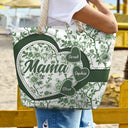 Gift For Mother, Gift For Grandma, Happy - Grandma Mom Toile De Jouy - Personalized Beach Bag