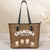 Gift For Mother, Gift For Grandma, Grandma - Grandkids, Happy - Grandma Mommy Since - Personalized Leather Tote Bag