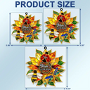 Gardening,Gift For Grandma,Grandma - Grandkids,Grandma's Hobby,Happy,Icon - Grandma's Love Bugs Stained Glass Effect - Personalized Acrylic Car Hanger