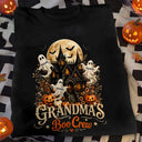 Top Market,Adorable,Gift For Grandma,Halloween,Icon - Grandma's Boo Crew - Personalized T Shirt